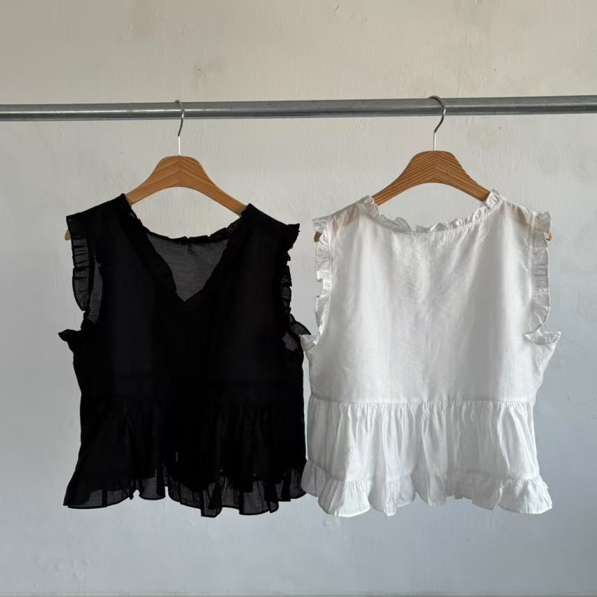 Ruffles Sleeveless Blouse