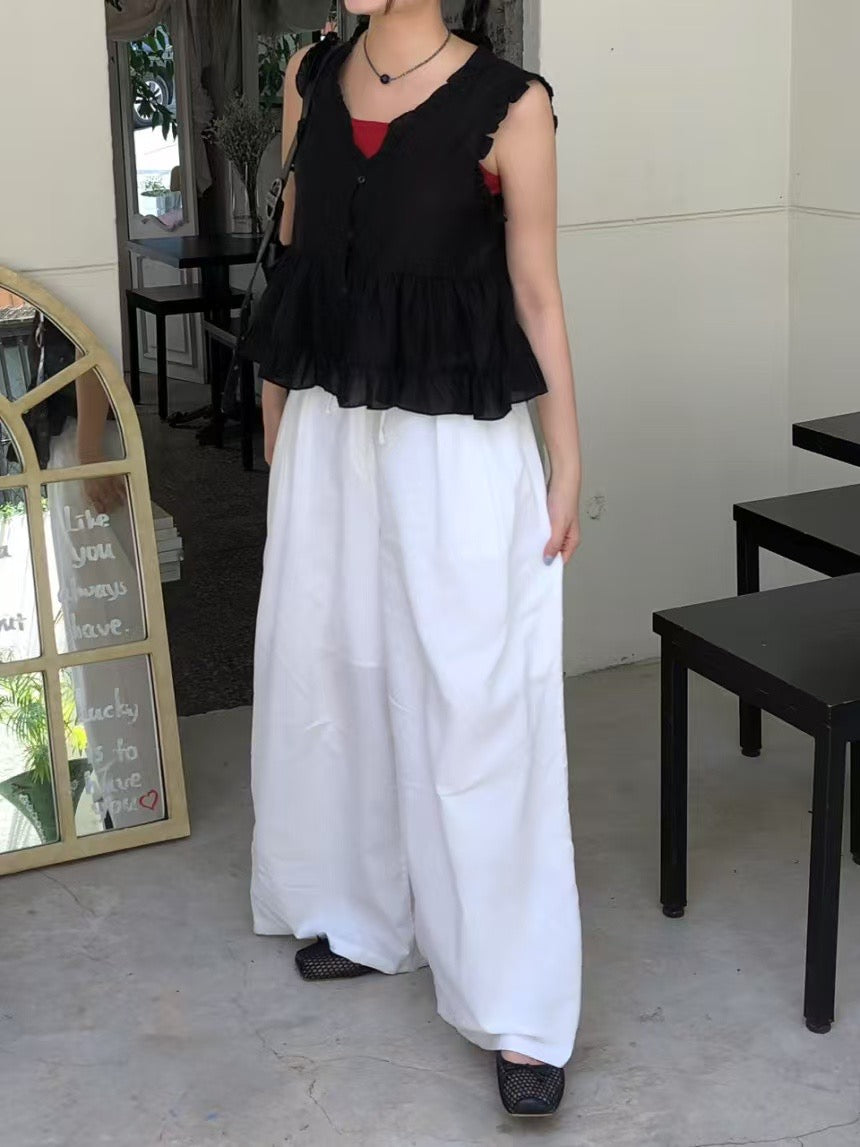 Ruffles Sleeveless Blouse