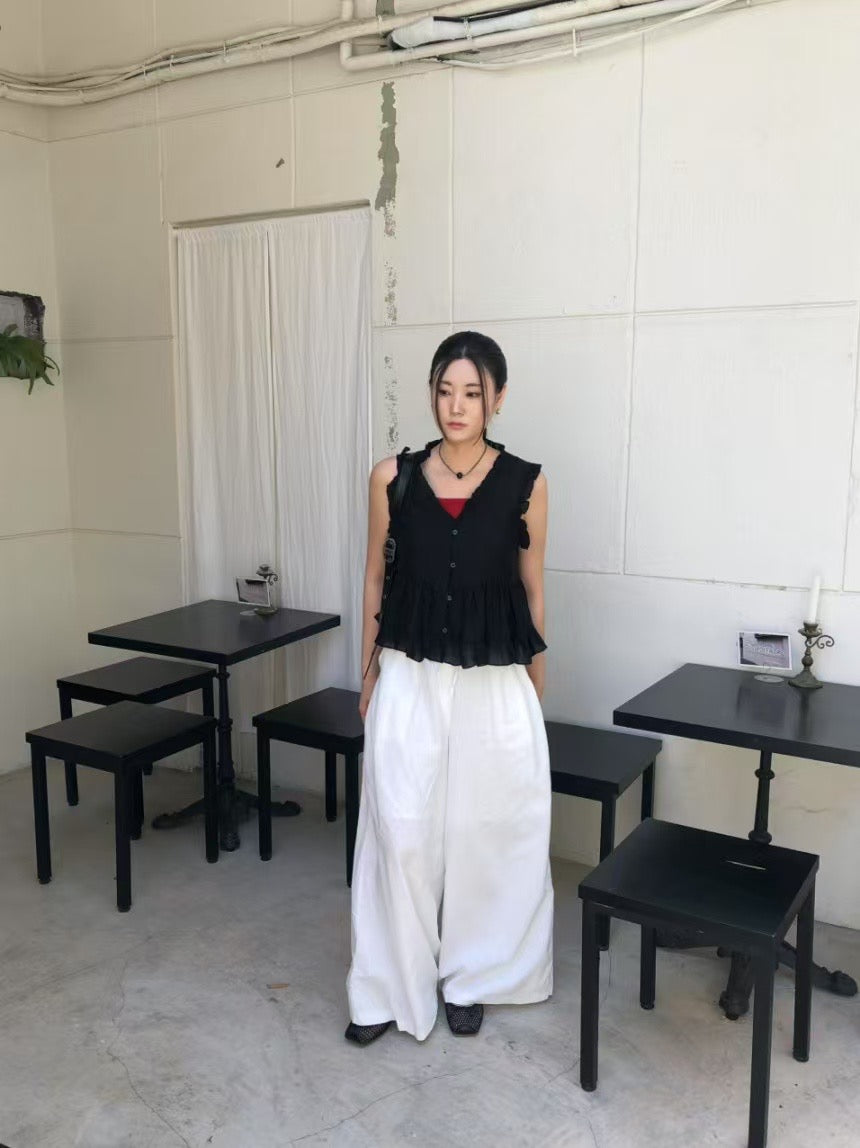 Ruffles Sleeveless Blouse