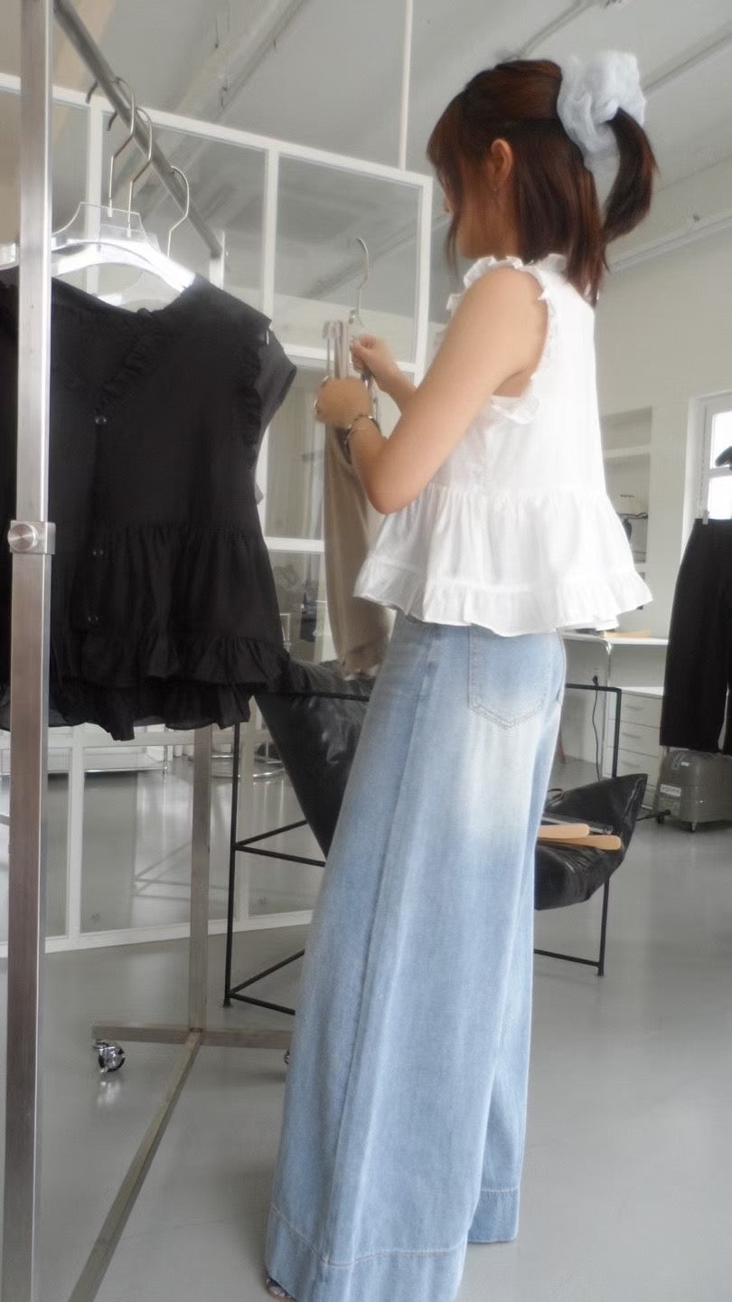 Ruffles Sleeveless Blouse