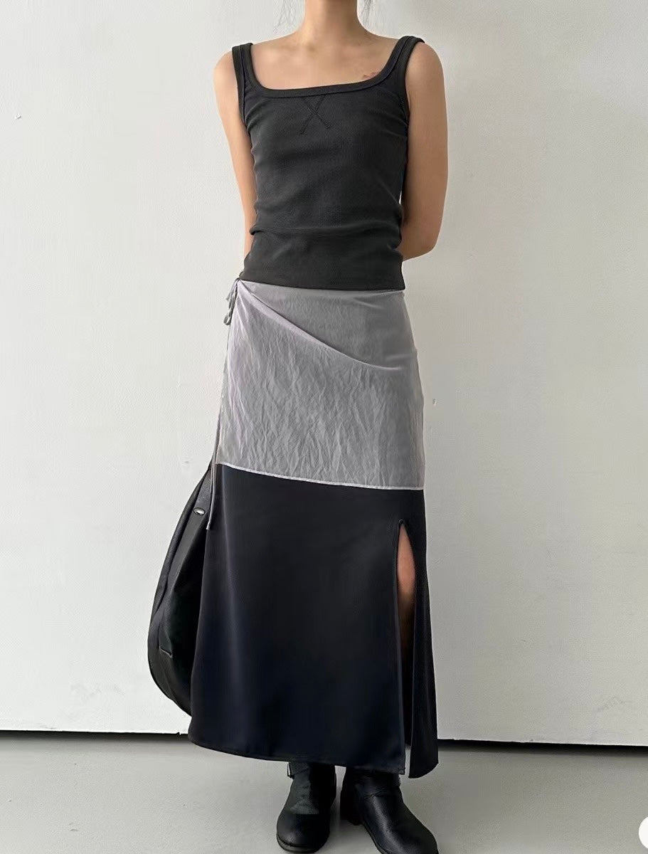 2 in 1 Layered Maxi Skirt
