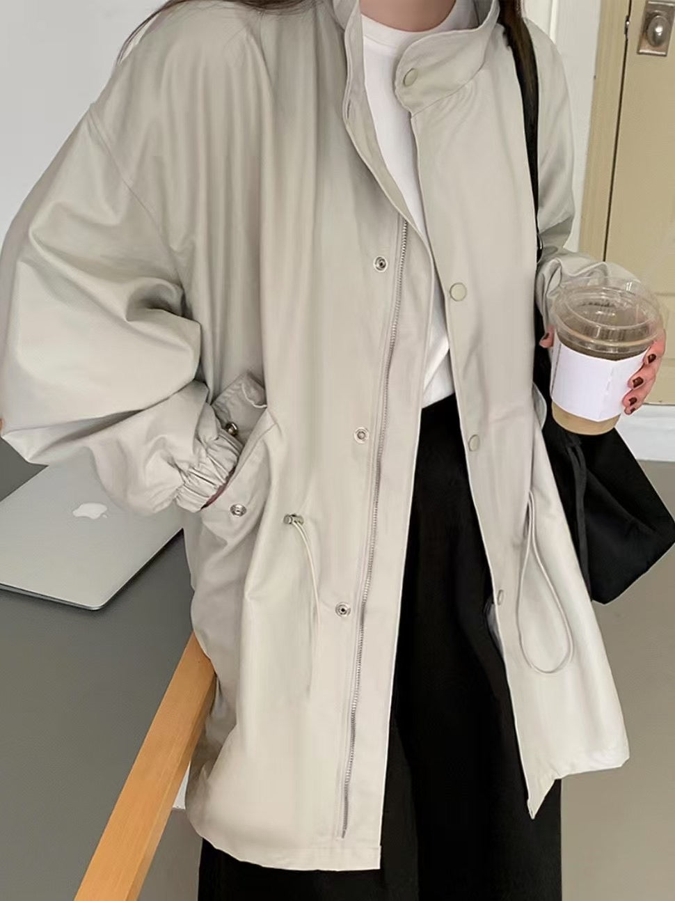 Waterproof trench coat