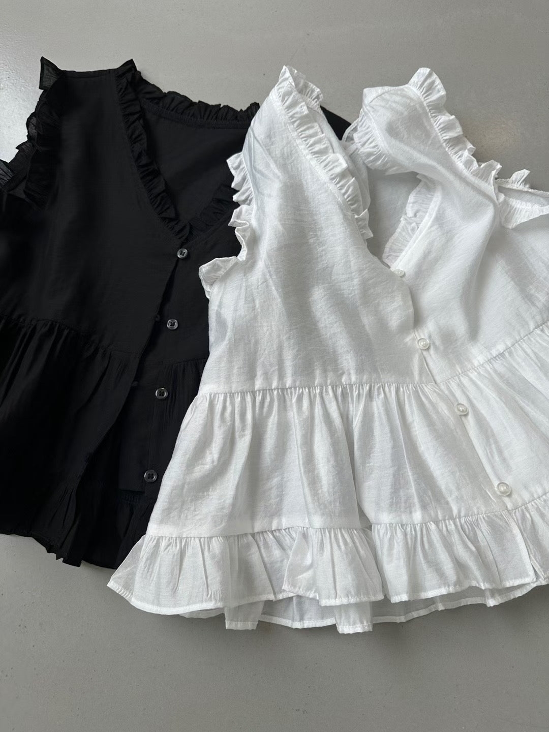 Ruffles Sleeveless Blouse