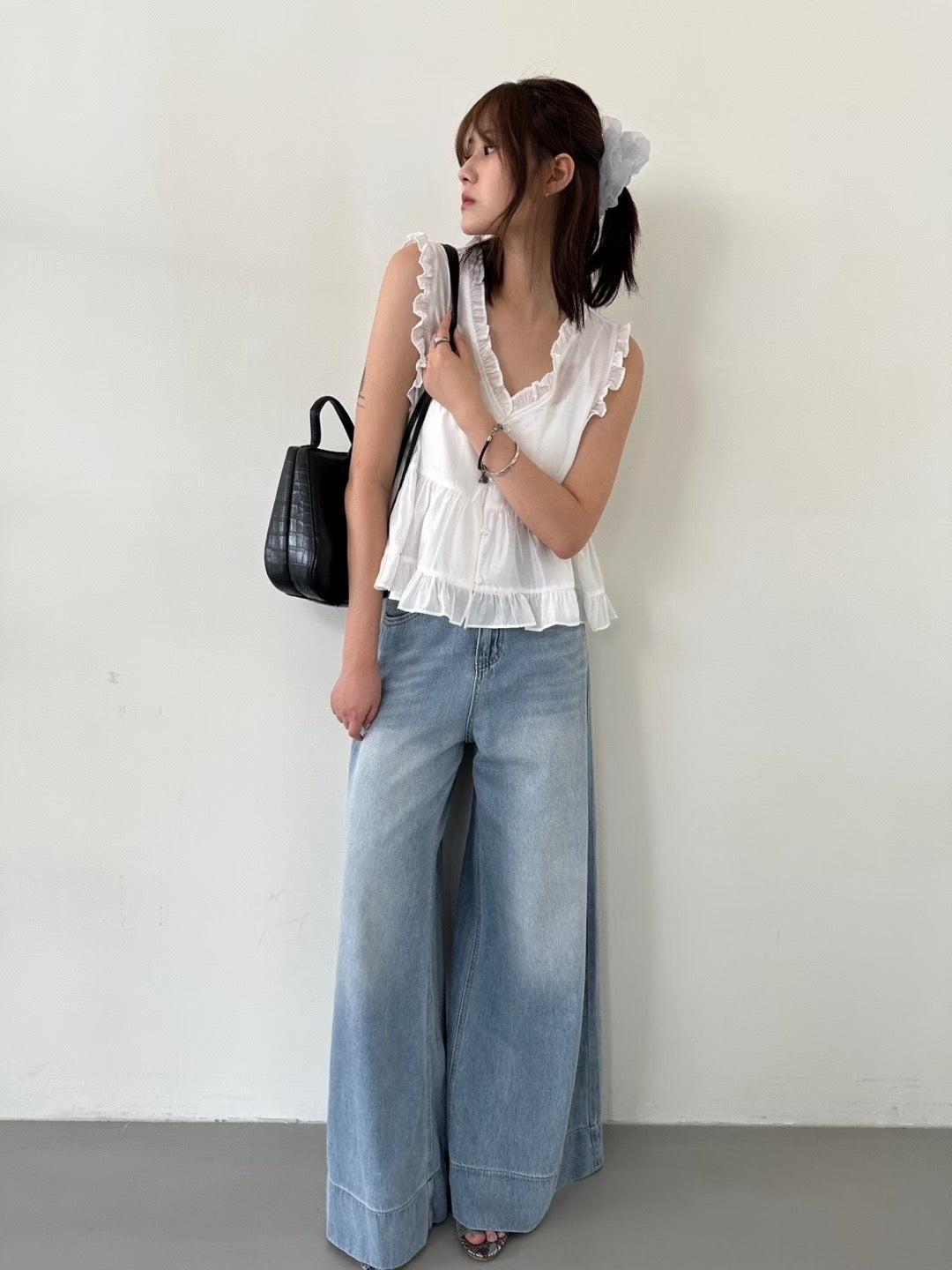 Ruffles Sleeveless Blouse