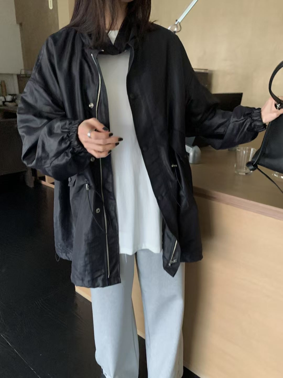Waterproof trench coat