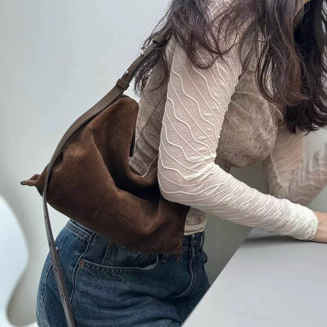 Suede Shoulder Bag