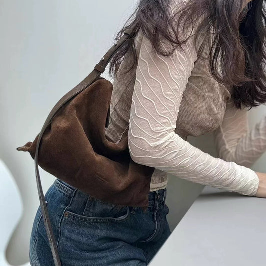 Suede Shoulder Bag