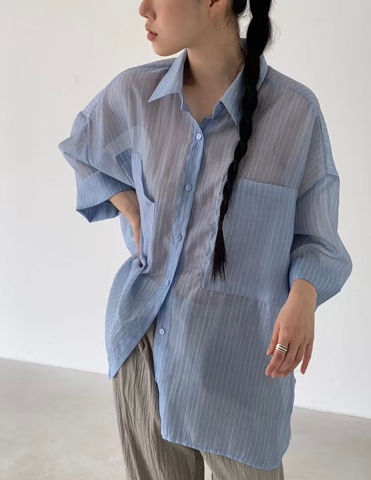 Oversize see through Shirt