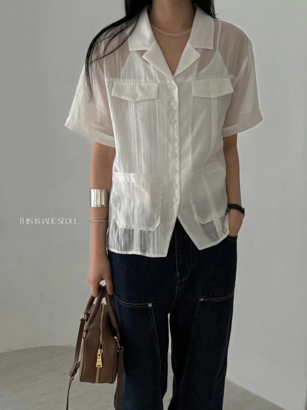 Chiffon blouse +skirt Set