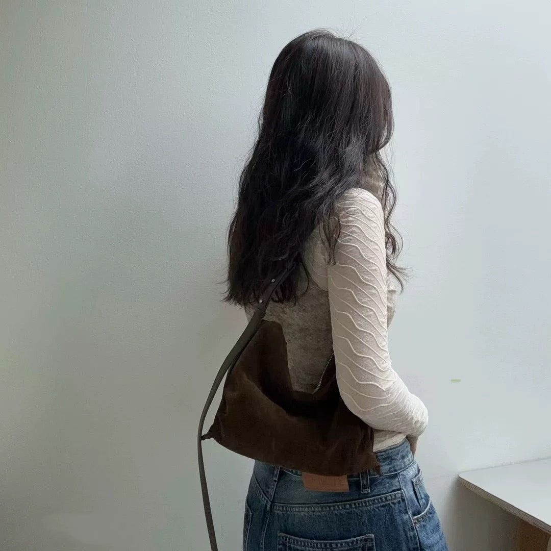 Suede Shoulder Bag