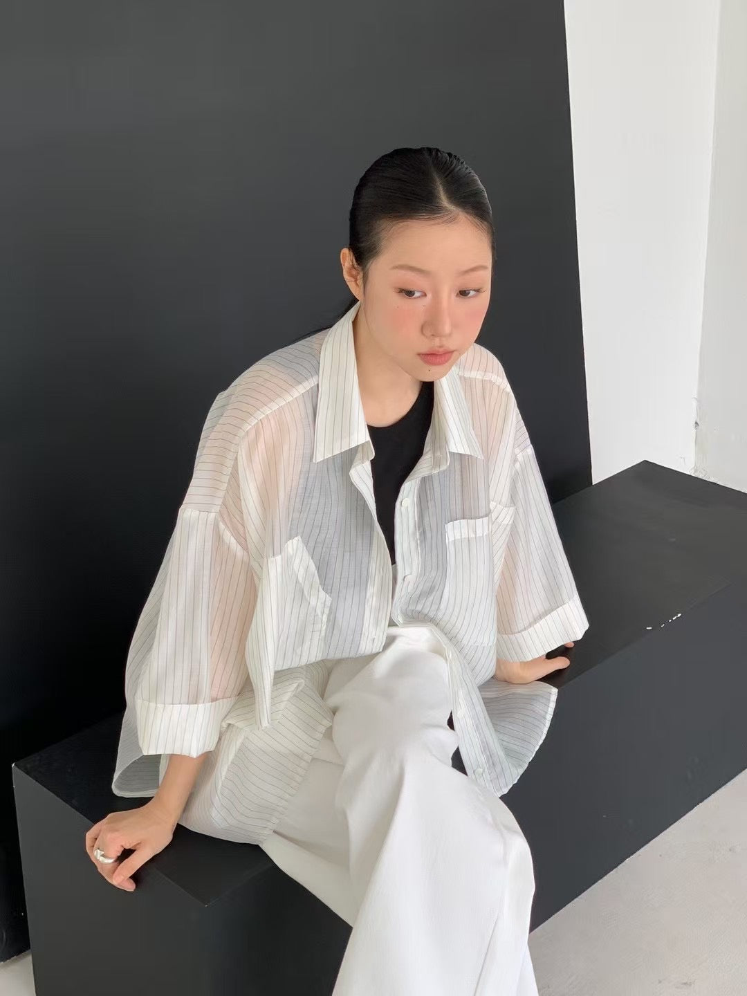 Oversize see through Shirt