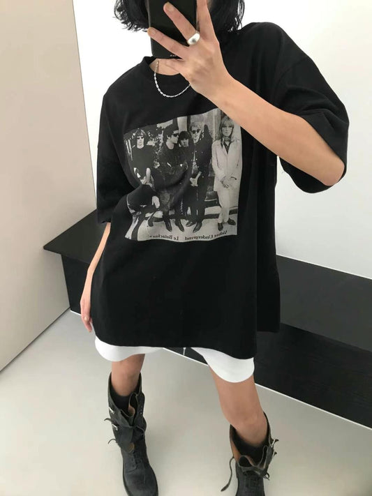 Washed Print Tee