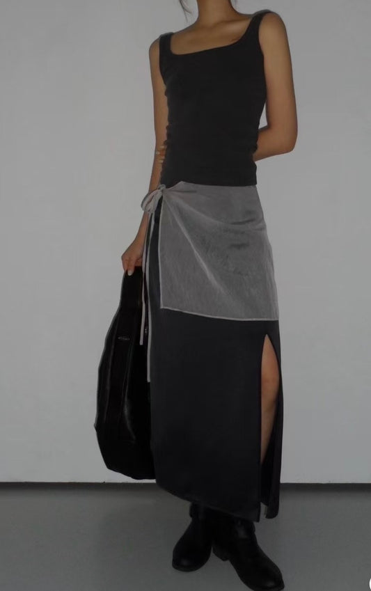 2 in 1 Layered Maxi Skirt