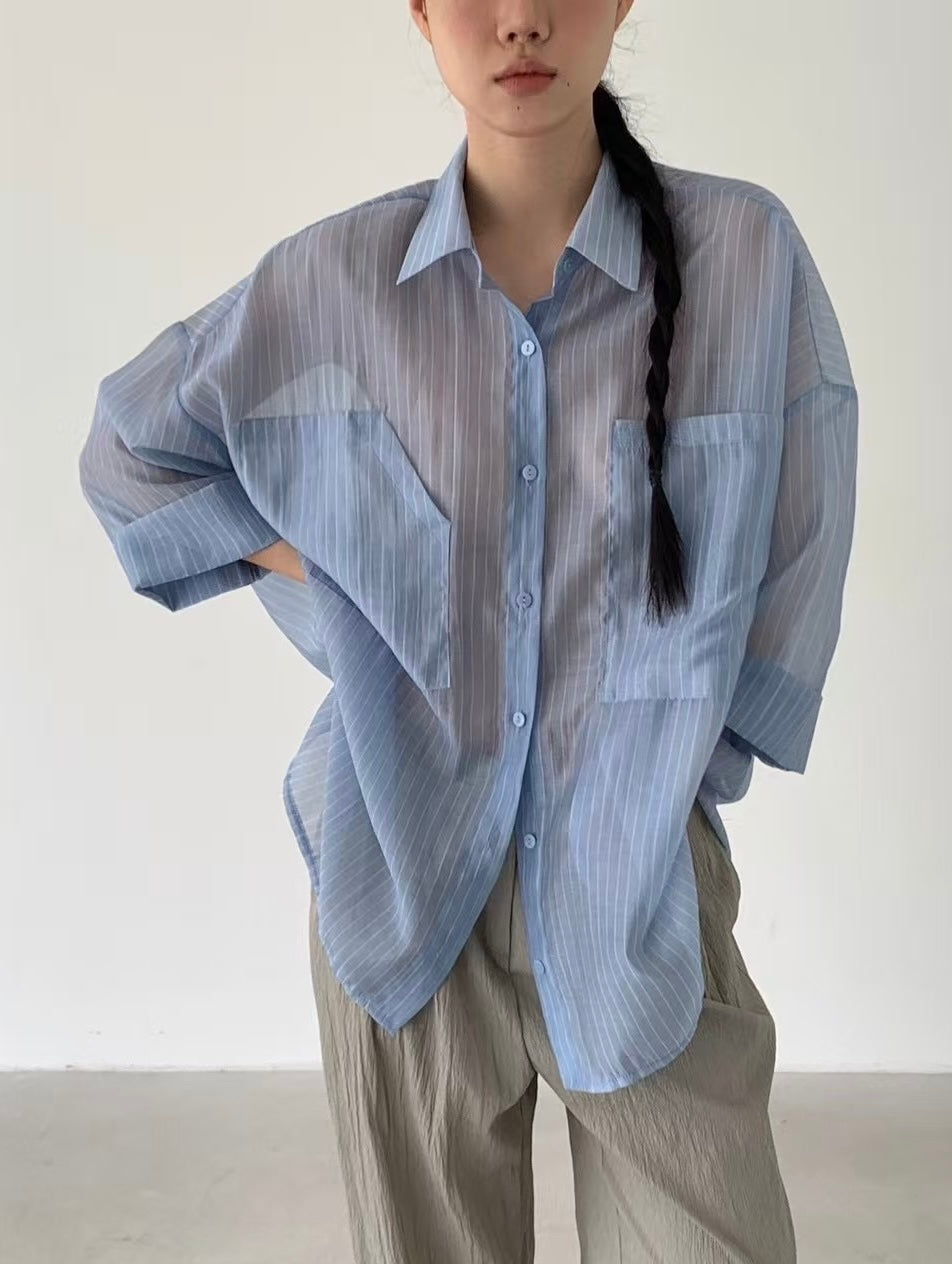 Oversize see through Shirt