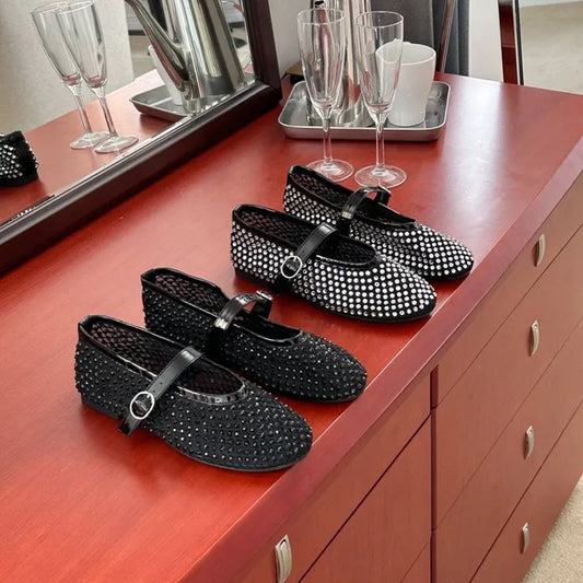 Bling Bling mesh flat 🤍pre order