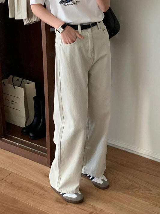 Straight Trousers with Belt