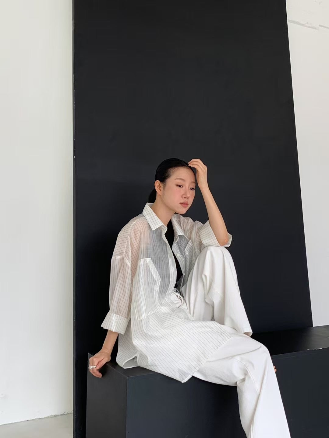 Oversize see through Shirt