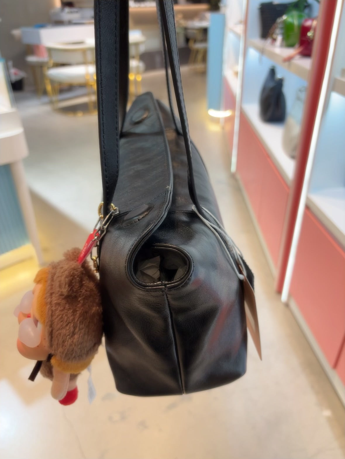 Leather Baguette Bag